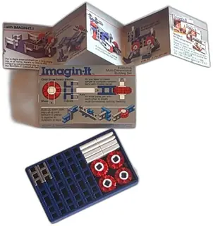 Imagin It Executive Multi Dimensional Building Set 53 Pieces 1984 Johnson & John