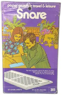 1974 3M Snare Paper Travel Game Pad 50 Sheets Vintage Board Game