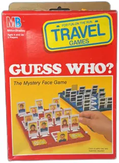 1989 Milton Bradley Travel Guess Who? Board Game Complete in Box