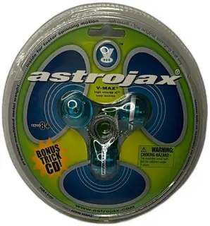 Astrojax V Max Swinging Ball Toy Spin Master 2003 Blue New Sealed With CD