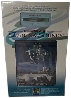 Scents And Sounds The Mystic Sea CD Aroma Therapy Set Peppermint Oil 1998