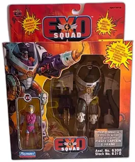 Exosquad Jonas Simbacca Pirate Captain E Frame Action Figure Playmates 1995 MI