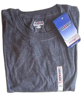 Jerzees Men’s T Shirt XXL Charcoal Gray Cotton Blend Tag New Short Sleeve