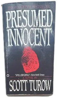 Presumed Innocent Scott Turow 1988 Warner Books Paperback Legal Thriller Novel