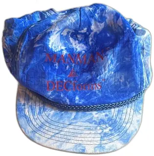 Vintage Manman DECForms Blue Tie Dye Snapback Cap Designer Award Taiwan