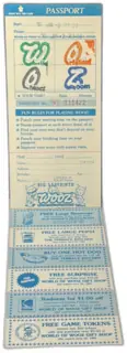 1989 World of Wooz Big Labyrinth Passports with Coupons Vacaville CA