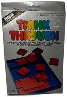 Pressman Think Through Solitaire Puzzle Game Vintage 1980s Complete