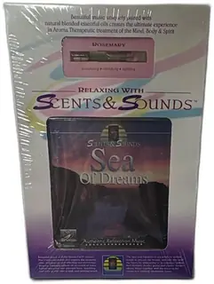 Scents And Sounds Sea Of Dreams CD Set New 1998 Relaxation Rosemary Oil