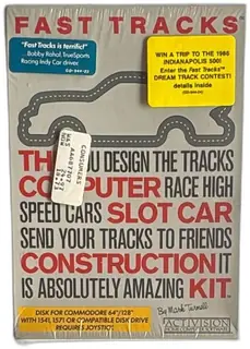 Fast Tracks Commodore 64 128 Sealed 1985 Activision Racing Slot Car Kit