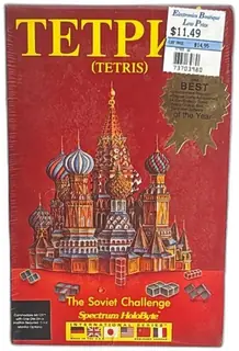 Tetris The Soviet Challenge Spectrum HoloByte Commodore 64 PC Sealed 1987