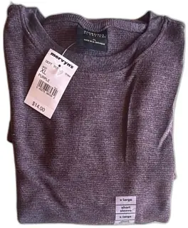 Cambridge Classics XL Purple Short Sleeve Shirt New With Tags Mervyns Vintage