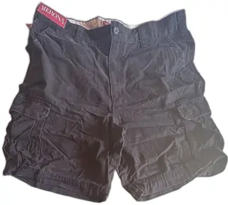 Merona Mens Cargo Shorts Black 100 Percent Cotton Size 40 New With Tags Summer Wear