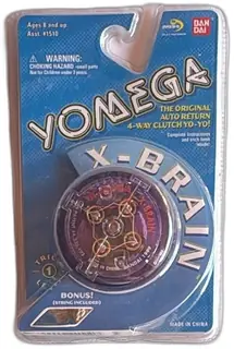 Yomega X Brain Auto Return Yo Yo 1999 Bandai Purple New Sealed Package